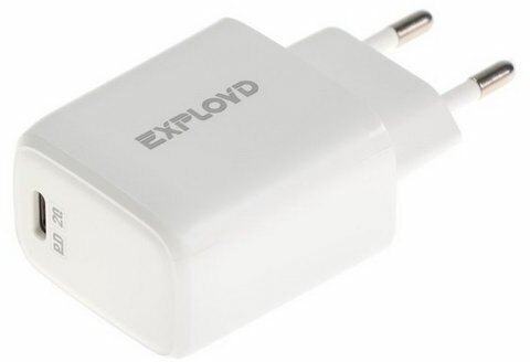 Сетевое зарядное устройство EX-Z-1333, USB-C, 3 А, 20 Вт, быстрая зарядка, белое