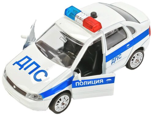 Машинка ТЕХНОПАРК Lada Kalina ДПС (CT-1049WB-10) 1:43, 12.5 см, белый