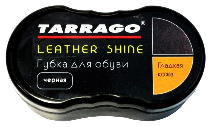 Tarrago Губка Leather Shine черная - фотография № 1