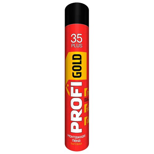 Пена монтажная PROFIGOLD 35, адаптерная, всесезонная, выход до 35 л