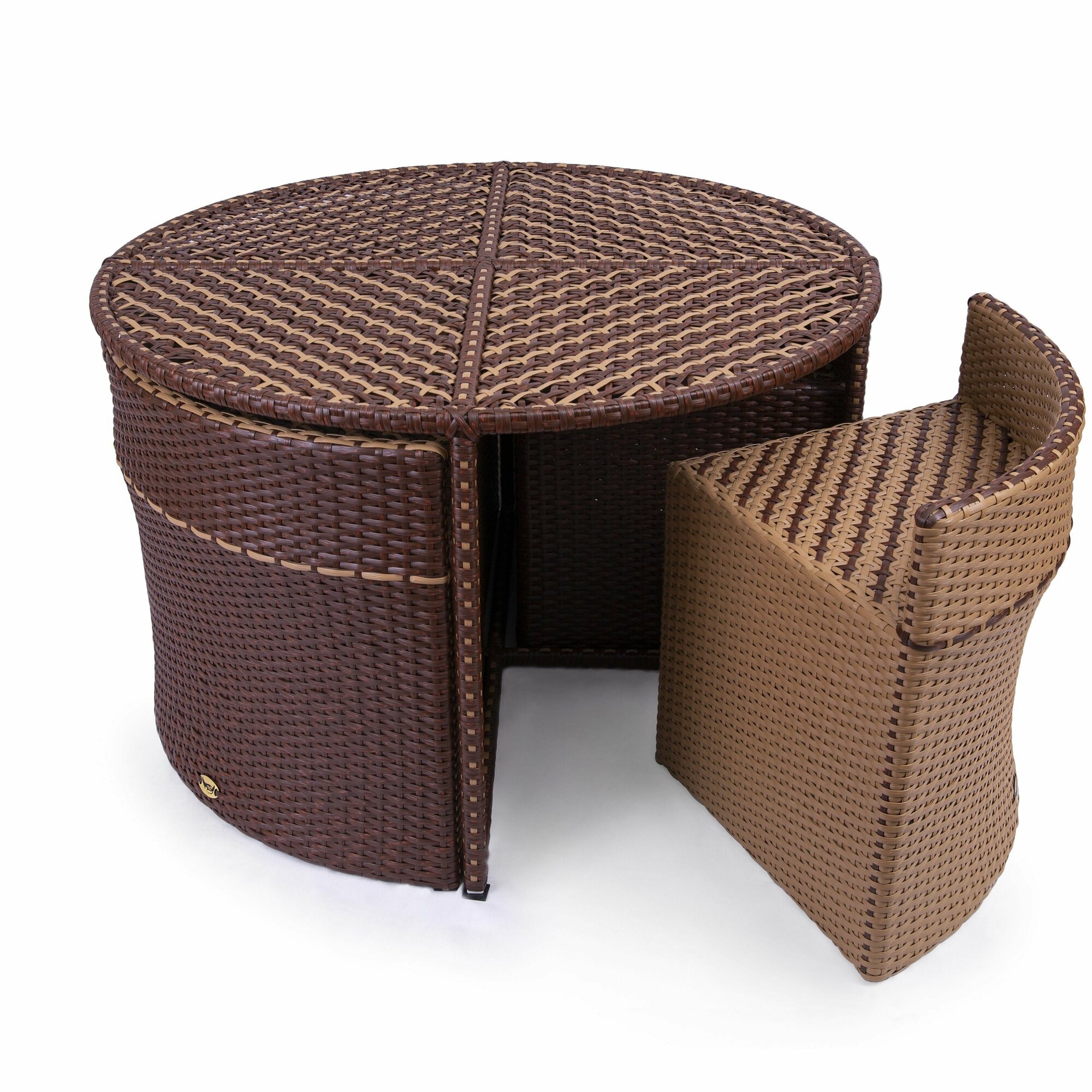 фото Комплект мебели трансформер из искусственного ротанга "Десерт"