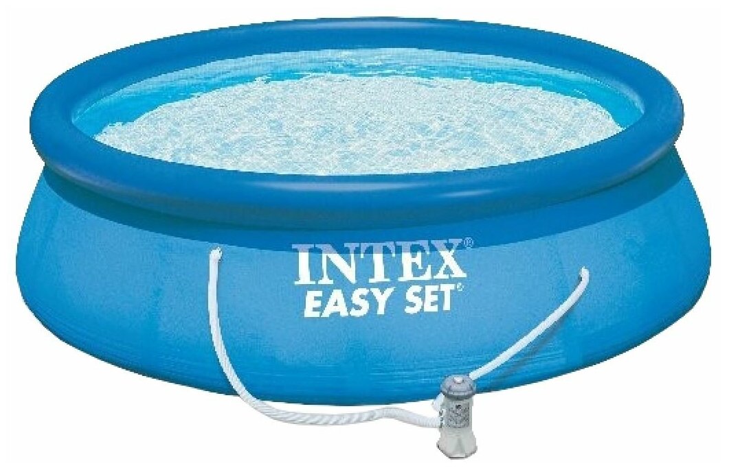 Бассейн Intex Easy Set надувной 3853л d305см синий - фото №4