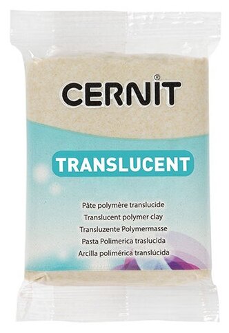 Полимерный моделин "Cernit Translucent" 56гр. золотой с блестками 050