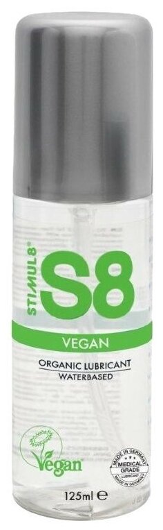 Веганский лубрикант на водной основе S8 Vegan Lube - 125 мл.