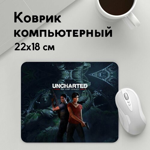 Коврик для мышки прямоугольный 220x180x3мм / Uncharted / Геймерам / Uncharted The Lost Legacy