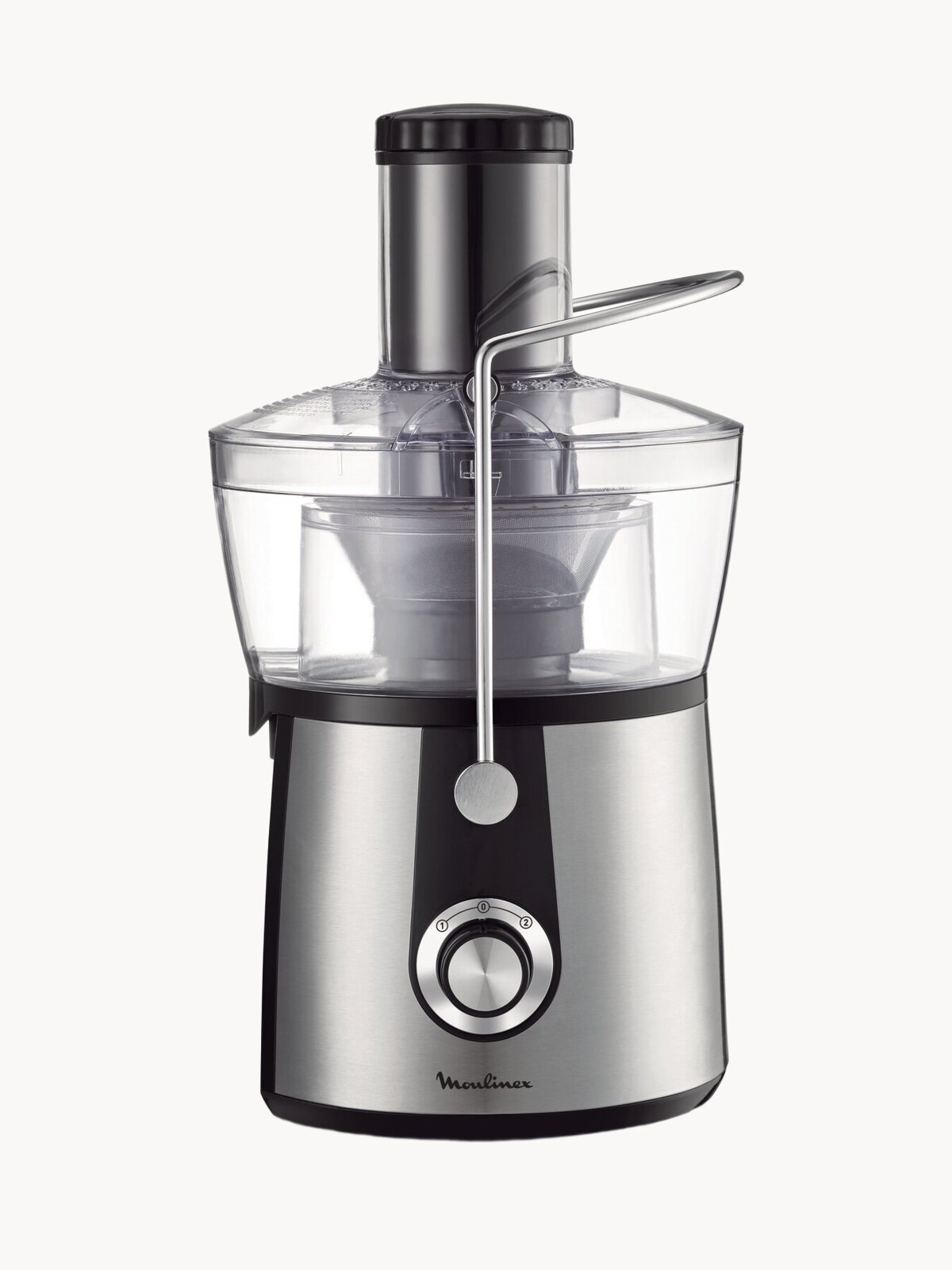 Соковыжималка шнековая Moulinex JU550D10 800Вт рез. сок:2000мл. серебристый/черный