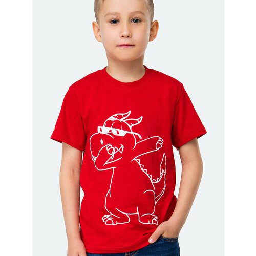 фото Футболка happyfox, размер 122, красный