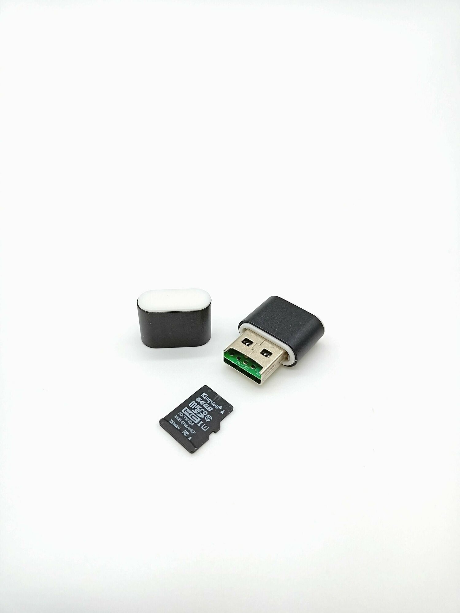 Картридер-Переходник USB-MicroSD Цвет Микс