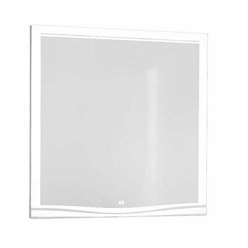 Зеркало LAPARET Bianca белое 80х80 влагостойкое, подсветка, димер и антизапотевание (подогрев) 78x78