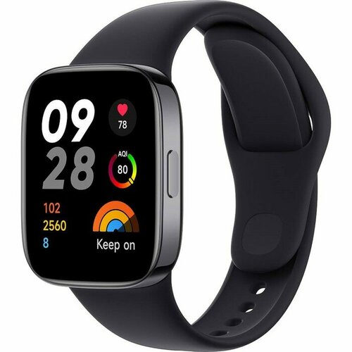 XIAOMI Смарт-часы Xiaomi Redmi Watch 3 Active 183 TFT сенсор GPS замер SpO2289 мАч черные 877800₽