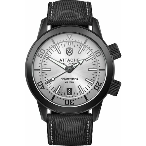 фото Наручные часы attache compressor bs, серебряный, черный