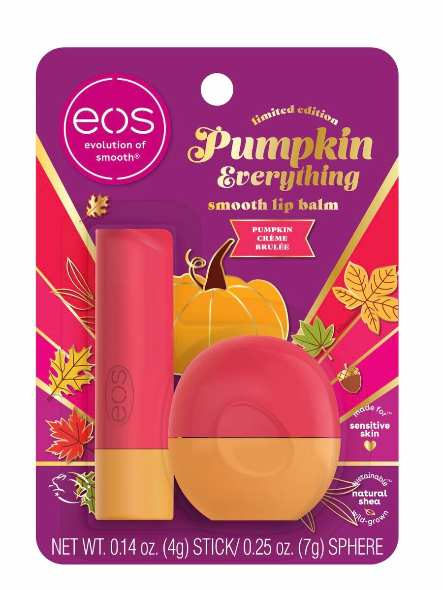 Бальзам для губ EOS Lip Balm "Pumpkin Creme Brulee"