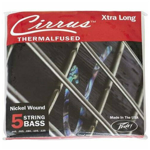 PEAVEY Cirrus Bass String 5XL .045, .065, .080, .105, .125 Thermal Fused стр. для бас . гит.