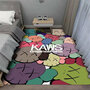 Ковер безворсовый KAWS Companion/Кавс 60x90см. Коврик универсальный, в ванную комнату, в прихожую, противоскользящий12