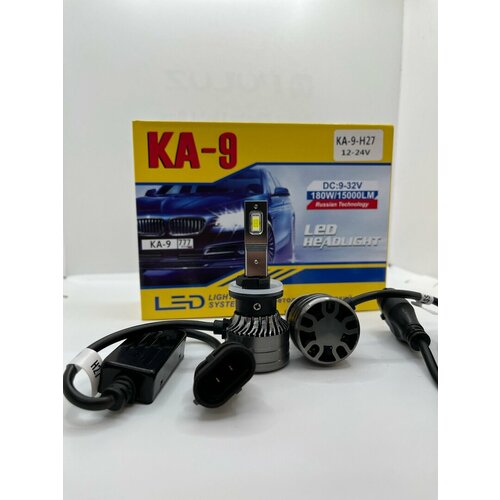 Светодиодные led лампы KA9 H27 088081 180W 15000LM с СТГс канбусомобманкойс активным охлаждением 1224V 1778₽