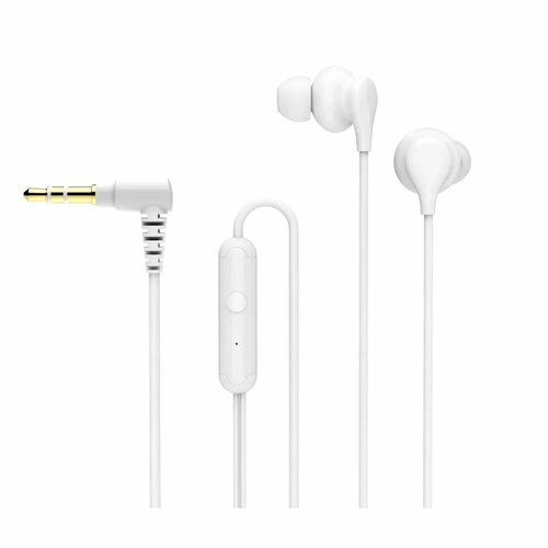 Наушники Perfeo внутриканальные c микрофоном KNOB белые 66000₽