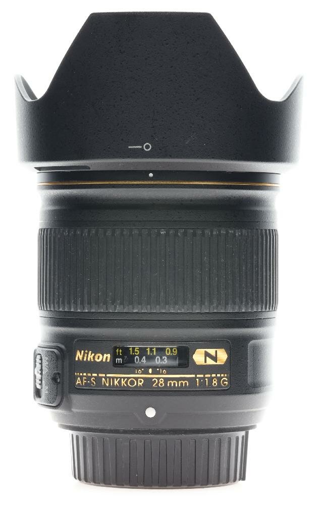 Объектив Nikon 28mm f/1.8G ED AF-S Nikkor (S/N 208073)