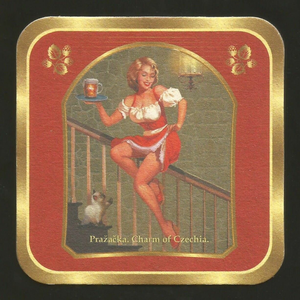 Бирдекель (костер) Чехия PRAZACKA №3 (подставка под пивной бокал)