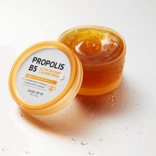 somebymi propolis b5 glow barrier calming mask 100g Успокаивающая маска с прополисом для сияния кожи [Some By Mi] Propolis B5 Glow Barrier Calming Mask