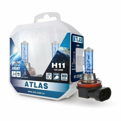 Лампы галогенные «AVS ATLAS» H11 (55W) #A78906S
