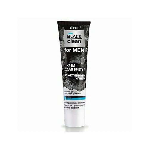 Витекс Black clean for men Крем для бритья с активным углем. 100мл