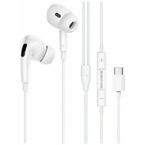 Наушники внутриканальные Borofone BM80 Pro Elegant Type-C 12 м цвет белый 45000₽