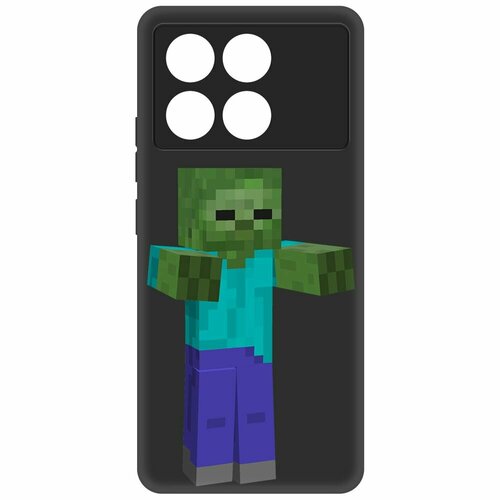 Чехол-накладка Krutoff Soft Case Minecraft-Гигант для Xiaomi Poco X6 Pro черный чехол накладка krutoff soft case minecraft гигант для xiaomi poco m5 черный