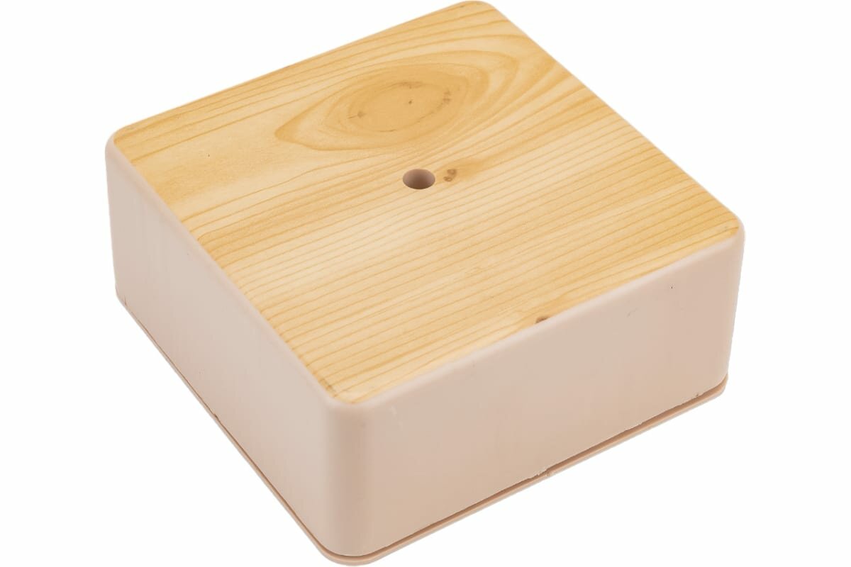 фото Greenel Коробка распределительная для наружного монтажа цвет сосна 100х100х44 IP40 GE41221-11