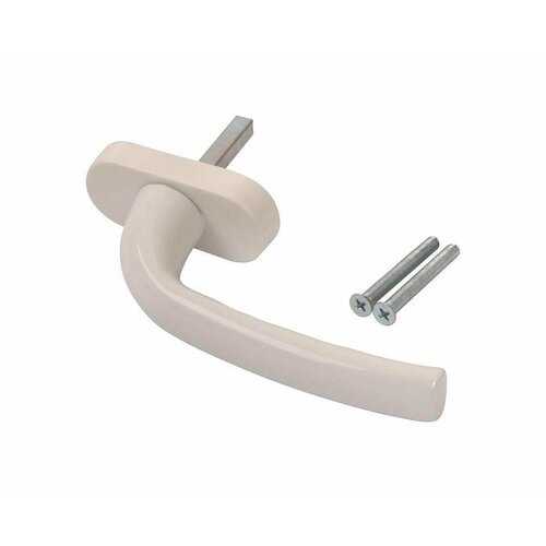 Ручка оконная алюминиевая MEGA штифт 37 мм 2 винта RAL9016 1 шт 546₽