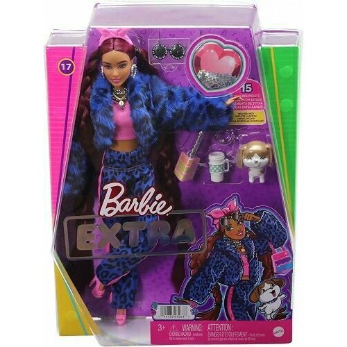 Кукла Barbie Экстра в синем спортивном костюме HHN09