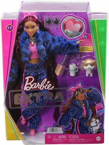 Кукла Barbie Экстра в синем спортивном костюме HHN09