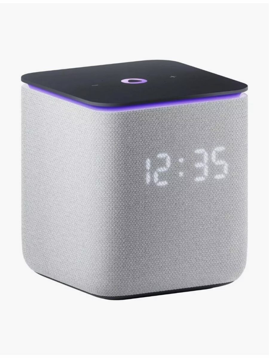 Умная колонка Яндекс Станция Миди с Алисой, серый, с Zigbee, 24Вт
