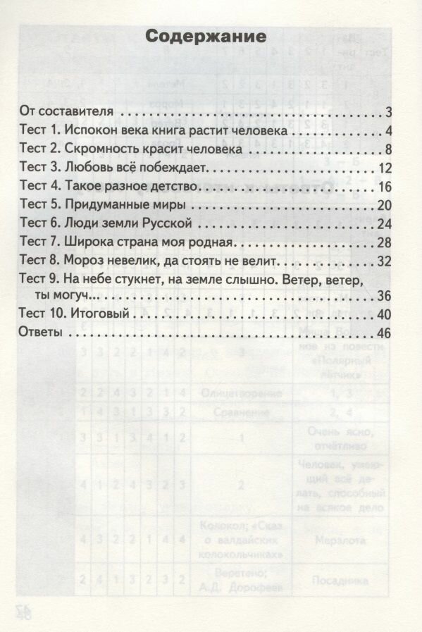 Литературное чтение на родном русском языке. 4 класс. Контрольно-измерительные материалы - фото №4