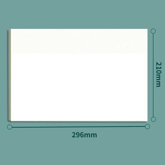 Стикеры водостойкие прозрачные 210 x 296 мм А4 / цвет - белый , 1 шт (50 листов)