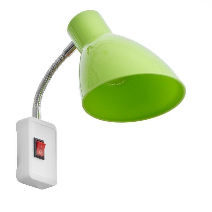 фото Бра в розетку "Классика" 1х10Вт Е27 зеленый 10х14,5х25 см