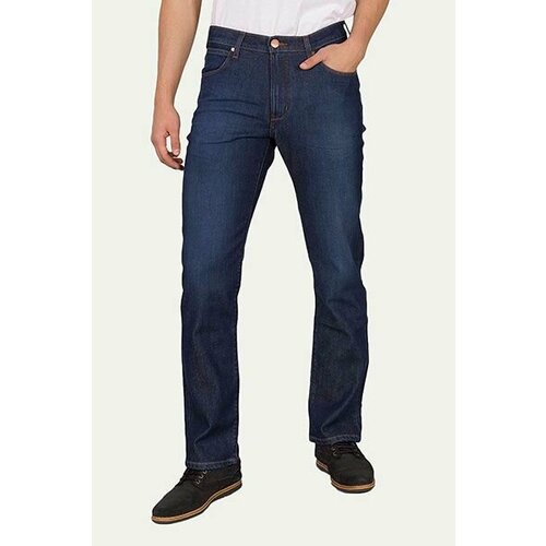 Джинсы Wrangler, размер W30/L34, синий джинсы wrangler размер w30 l30 синий
