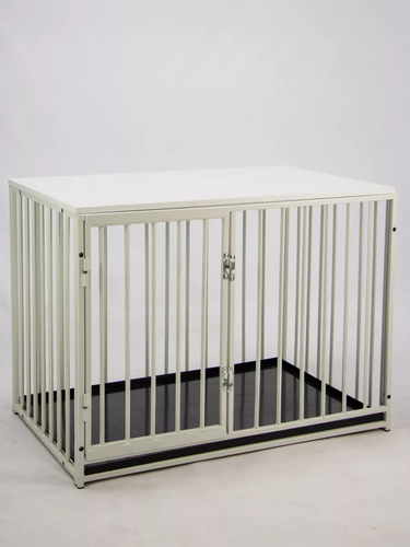 Изображение товара Клетка для собак усиленная, белая, wikiLAB, ЛДСП, 900х600х680 мм