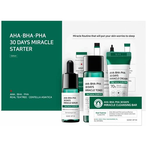 SOME BY MI Набор для ухода за кожей лица Aha Bha Pha 30 Days Miracle Starter