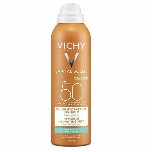 Виши Солнцезащитный увлажняющий спрей-вуаль SPF 50, 200 мл (Vichy, Capital Ideal Soleil)