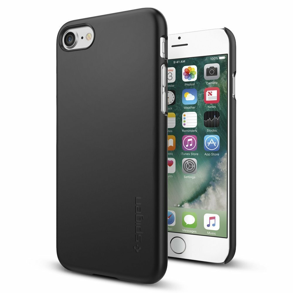 Клип-кейс SPIGEN для iPhone SE (2020) / 7 / 8 - Thin Fit - Черный - SGP-042CS20427
