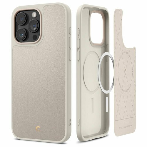 Чехол SPIGEN Cyrill для iPhone 15 Pro Max - Kajuk Mag - Бежевый - ACS06633 бежевый