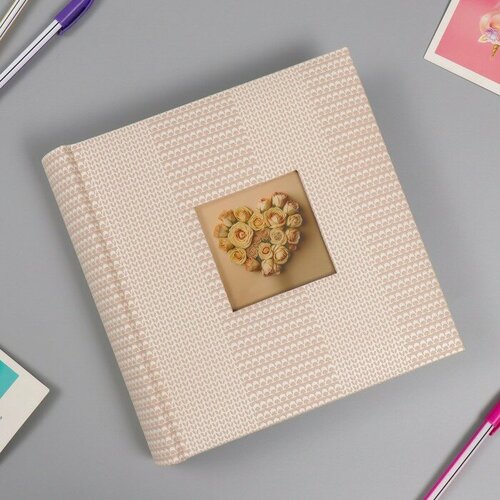 SUI Фотоальбом Делюкс на 200 фото 10х15 см бум листы книж переплет с окном Ethno west 2290₽