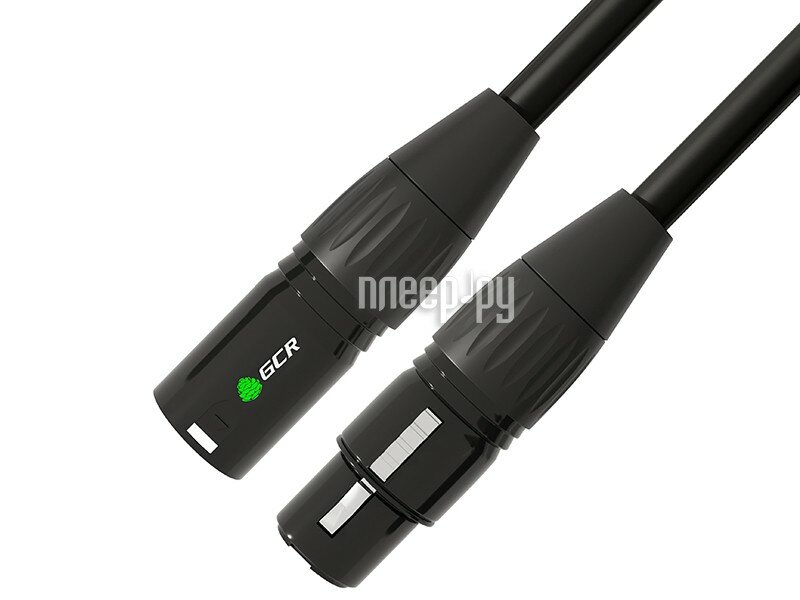 GCR Кабель 10.0m микрофонный XLR M / XLR F , черный, AL case черный, GCR-53375 Greenconnect XLR M - XLR F 10м чёрный (GCR-53375) - фото №12