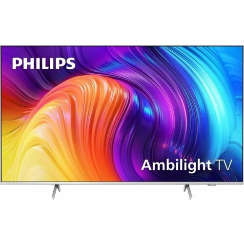 PHILIPS LED 4K Ultra HD телевизор Philips 58PUS8507/60 Android TV серебристый телевизор hyundai android tv h led43bu7006 43 led 4k ultra hd android tv черный