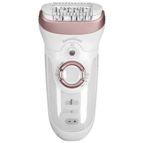 Эпилятор / Braun Silk-epil 9 SensoSmart SES 9-855, белый/розовый