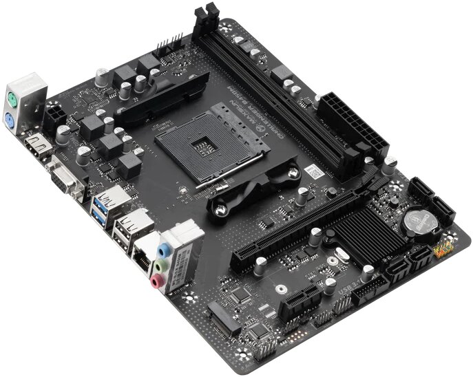 Материнская плата mATX MAXSUN (AM4, AMD B450, 2*DDR4 (3200), 4*SATA 6G RAID, M.2, 2*PCIE, Glan, VGA, HDMI, 2*USB 3.2, 2*USB 2.0) RTL - фото №10