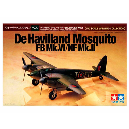 60747 Tamiya Британский самолёт De Havilland Mosquito FB Mk. VI/HF Mk.II (1:72)