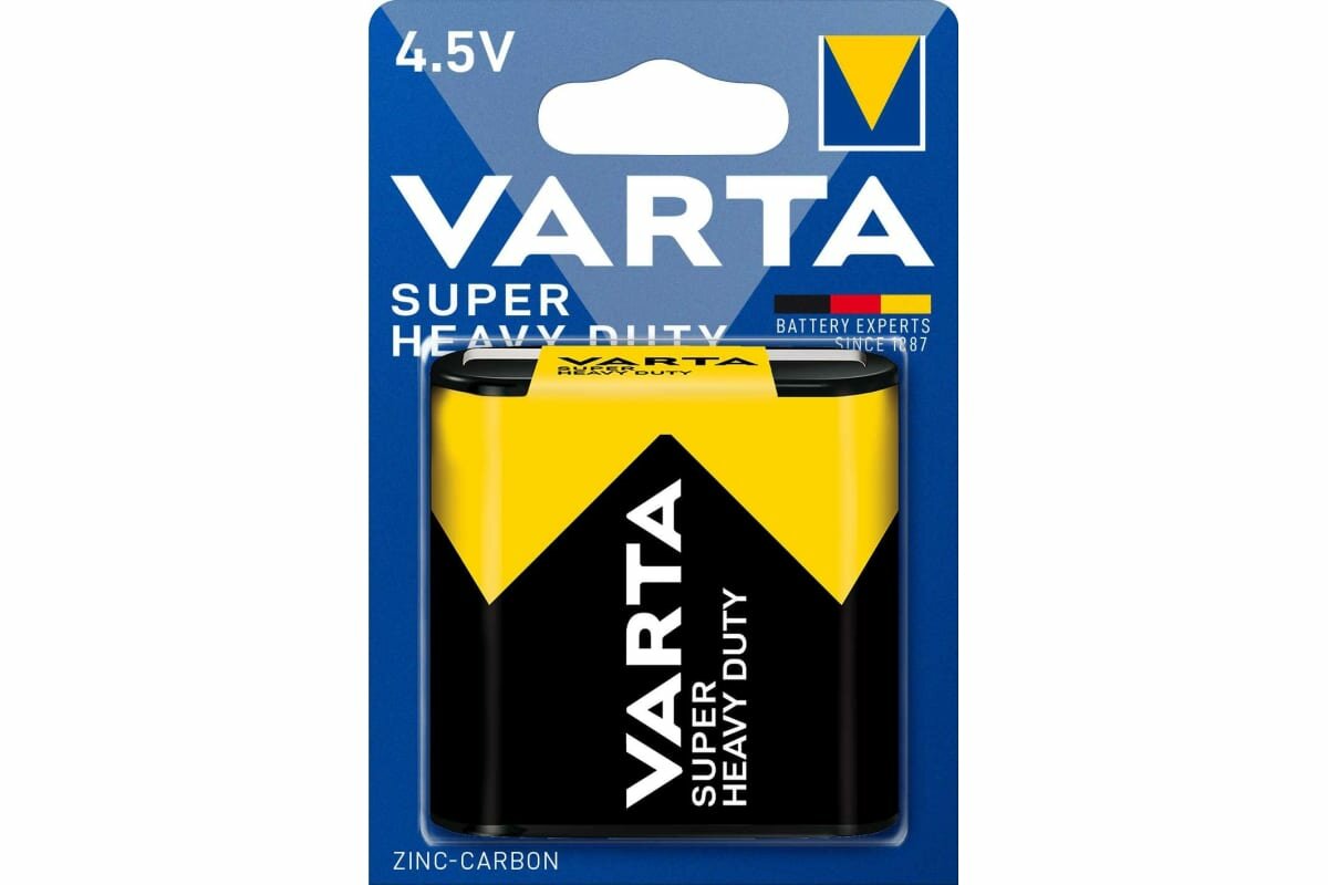 Батарейка Varta SUPERLIFE 3R12 Shrink 1 Heavy Duty 4.5V (2012) 02012101301