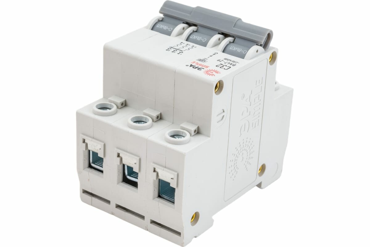 фото Выключатель автоматический модульный 3п C 32А 4.5кА ВА 47-29 SIMPLE-mod-24 ЭРА Б0039241