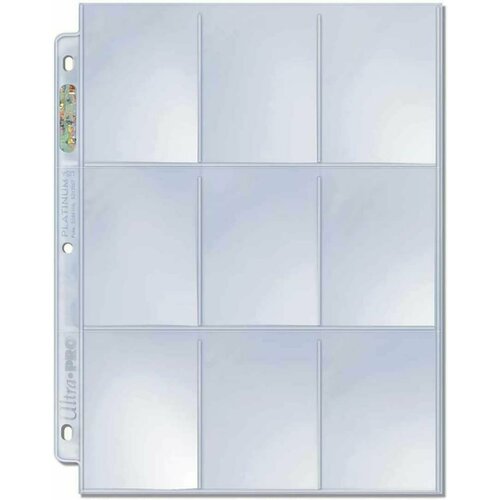 10 листов 3x3 для хранения коллекционных карт Ultra Pro Platinum Pages 649₽